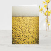 Carte Verre de bière (Fleur jaune)