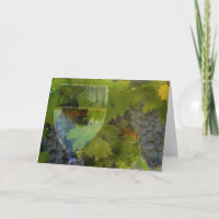 Verre de vin et raisins se réjouissent d'anniversa