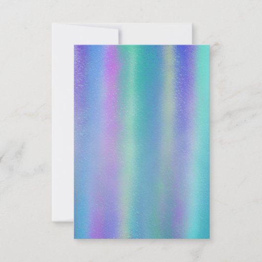 Carte Verre Dichroïque Rainbow Colours Art (Devant)