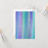 Carte Verre Dichroïque Rainbow Colours Art (Devant/Arrière en situation)