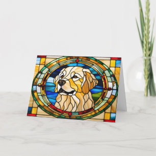 Carte Verre doré Retriever