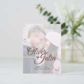 Carte *Verre Frosted* Save The Date (Debout devant)