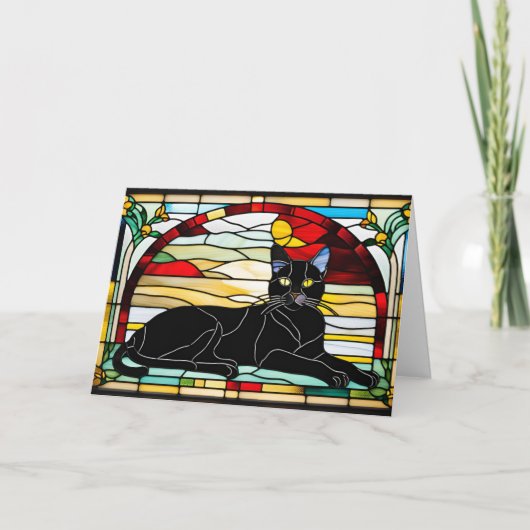 Carte Verre noir pour chat (Devant)