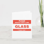 Carte Verre S'Il Vous Plaît Manipuler Avec Soin (Devant)