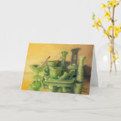 Carte "Verrerie verte" (Fleur jaune)