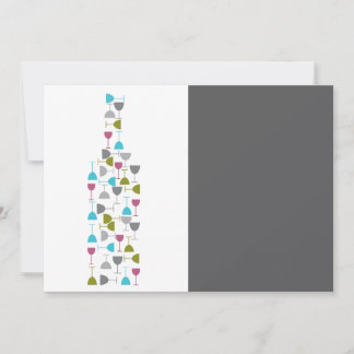 Carte Verres à vin façonnés en forme de bouteille