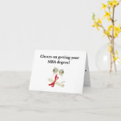 Carte Verres de diplôme/vin (Fleur jaune)