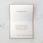 Carte Verrines dorées pour champagne de célébration avec (Intérieur)