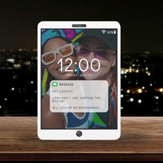 Carte Verrou de téléphone cellulaire Écran photo Présent