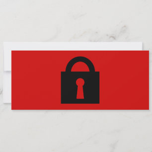 Carte Verrouiller. Icône Top Secret ou Confidential.