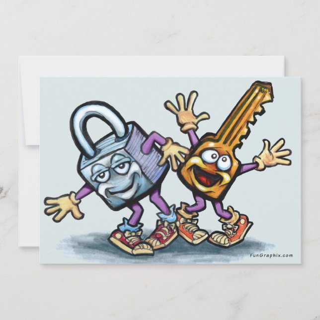 Carte Verrouiller n clé (Devant)