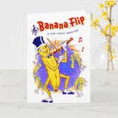 Carte vers 1950 Banana Feuillet de musique couverture (Fleur jaune)