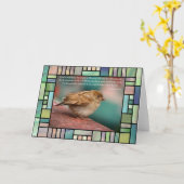 Carte Vers de bible de 41:10 d'Isaïe avec le verre (Fleur jaune)