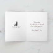 Carte vers de caresse d'original de chien de maman de (Intérieur)