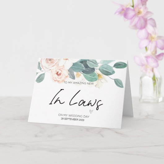 Carte Vers de nouveaux parents en Merci de Mariage de dr (Orchidée)