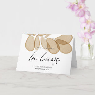 Carte Vers de nouveaux parents en Merci de Mariage de dr