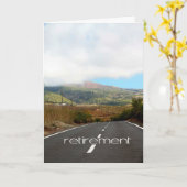 Carte Vers la retraite (Fleur jaune)