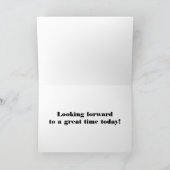 Carte Vers l'arrière jour ~ 31 janvier heureux (Intérieur)