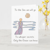 Carte Vers les secrets de la mer (Fleur jaune)