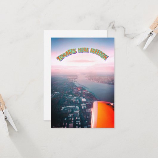 Carte Vers plus de liberté (Devant/Arrière en situation)