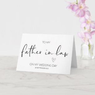 Carte Vers un nouveau père en droit Mariage Merci de la 