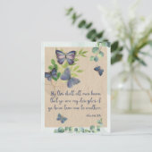 Carte Verse Bible John 13:35 KJV - Carte postale (Debout devant)