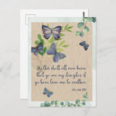 Carte Verse Bible John 13:35 KJV - Carte postale (Devant / Derrière)