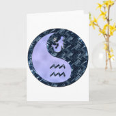 Carte Verseau Yin Yang (Fleur jaune)