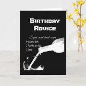 CARTE ***VERSER CE VIN C'EST VOTRE ***ANNIVERSAIRE*** (Fleur jaune)