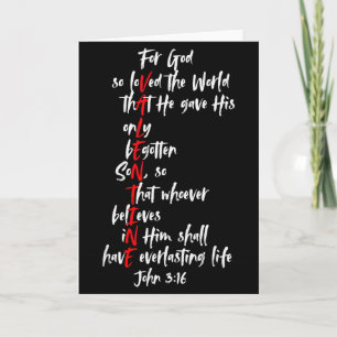 Carte Verset biblique de la Saint-Valentin Jésus Jean 3_