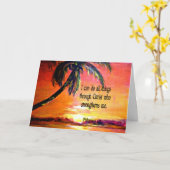 Carte verset biblique, Philippiens 4:13, (Fleur jaune)