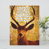 Carte Verset biblique - Psaume 42:1 (Debout devant)