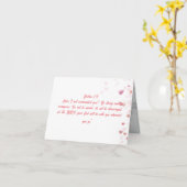 Carte verset de la Bible (Fleur jaune)