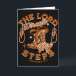 Carte Verset de l'Écriture de la Bible Cowboy Western Co<br><div class="desc">Verset de l'Écriture de la Bible Cowboy Western Country Jésus Foi</div>