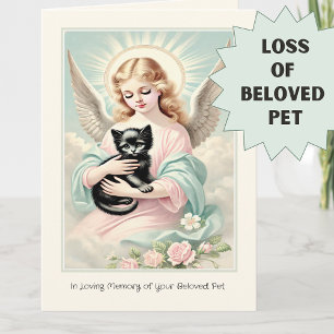 Carte Verset de l'Écriture de l'ange de perte d'animal d