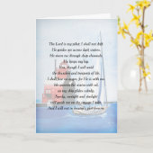 Carte Verset De Voile Inspiré Avec Phare (Fleur jaune)