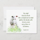 Carte Verset inspirant de Noël chrétien de l'Écriture (Devant)