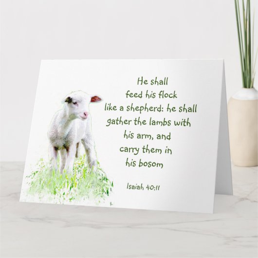 Carte Verset inspirant de Noël chrétien de l'Écriture (Devant)