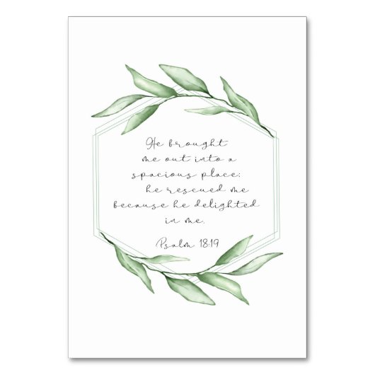 Carte Verset Psalm Bible (Par défaut)