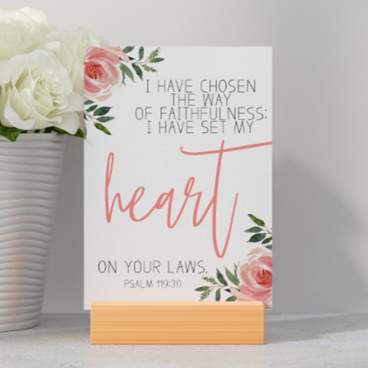 Carte Verset Psalm Bible