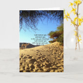 Carte Versets bibliques Citation Inspirationnelle Psaume (Fleur jaune)