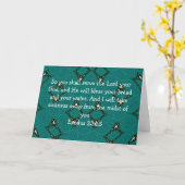 Carte Versets de la Bible Guérir l'Écriture Citation Exo (Fleur jaune)