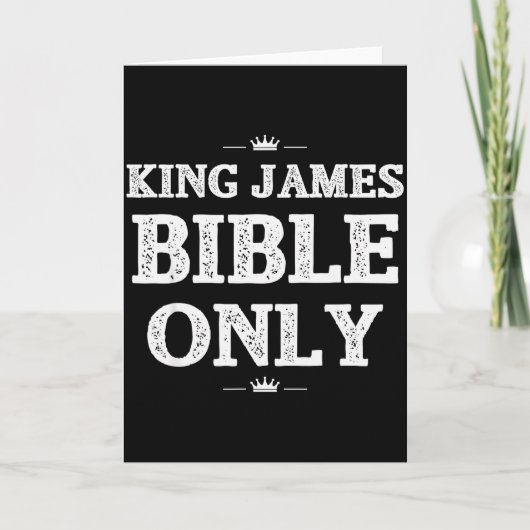 Carte Versets de l'Écriture Sainte Bible King James Chré (Devant)