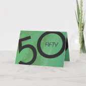Carte Vert 50 Décennie Anniversaire (Devant)