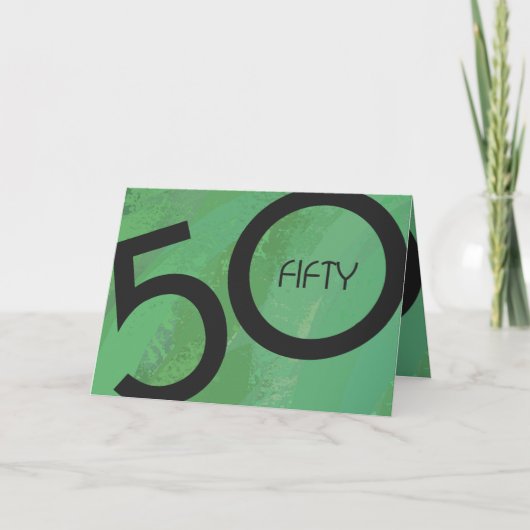 Carte Vert 50 Décennie Anniversaire (Devant)