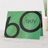Carte Vert 60 Décennie Anniversaire (Devant)