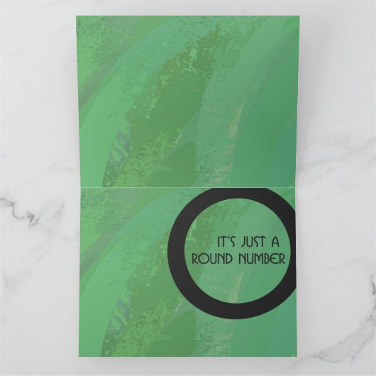 Carte Vert 60 Décennie Anniversaire (Intérieur)