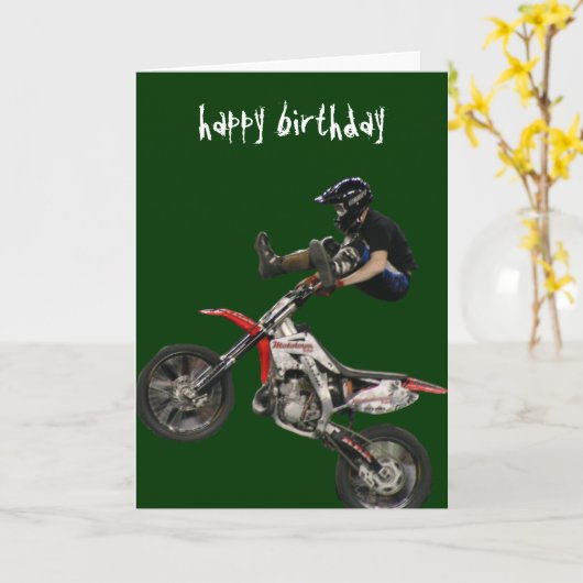 Carte vert aérien du motocross #6 (Fleur jaune)