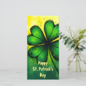Carte Vert, Bonheur & Joie - Bonne St. Patrick! (Debout devant)