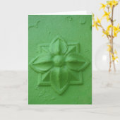 Carte Vert citron (Fleur jaune)